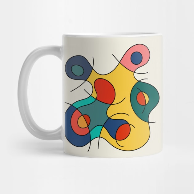 Surreal Amoeba #11 (Miro Inspired) by n23tees